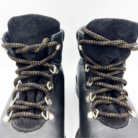 Vintage Blondo Waterproof Leather Lug Sole Lace Up Chunky Boots Grunge - Picture 5 of 11